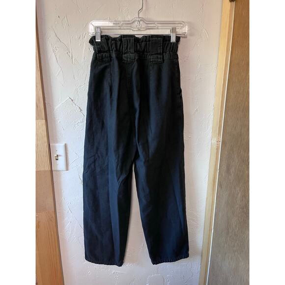 Free People Black Wide Leg Pants - Picture 4 of 5